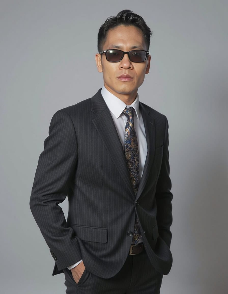 Takeo Fujii with suits