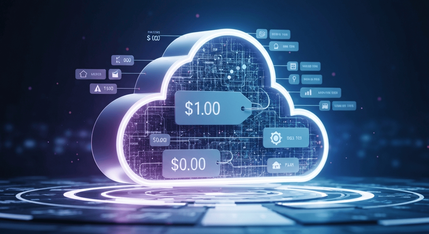 digital cloud pricing abstract
